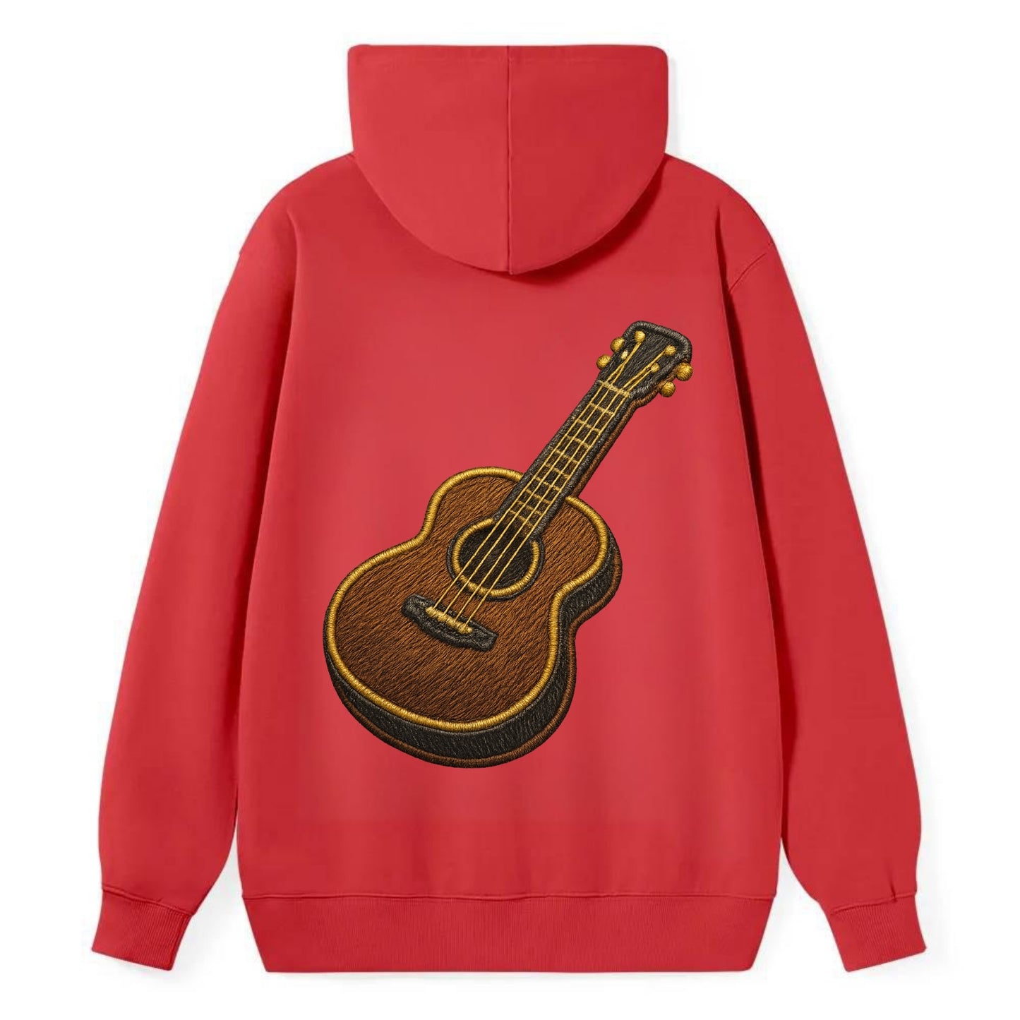 Vintage Guitar  - Classic Pullover Hoodie - Red