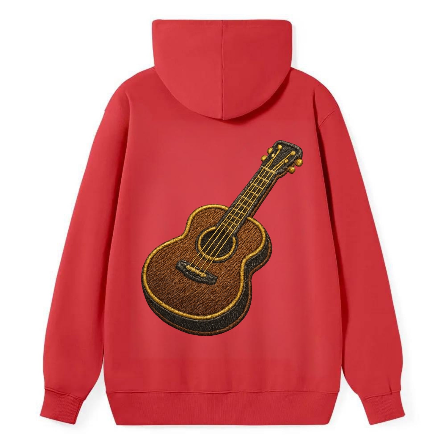 Vintage Guitar  - Classic Pullover Hoodie - Red
