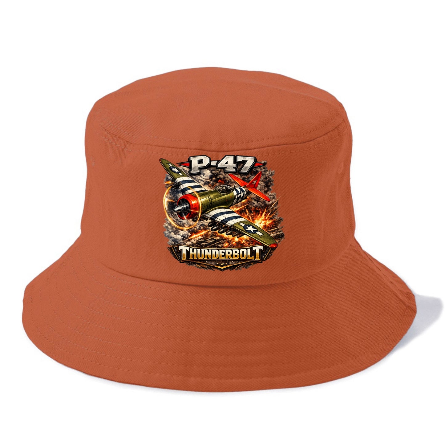 P 47 Thunderbolt - Bucket Hat - Red