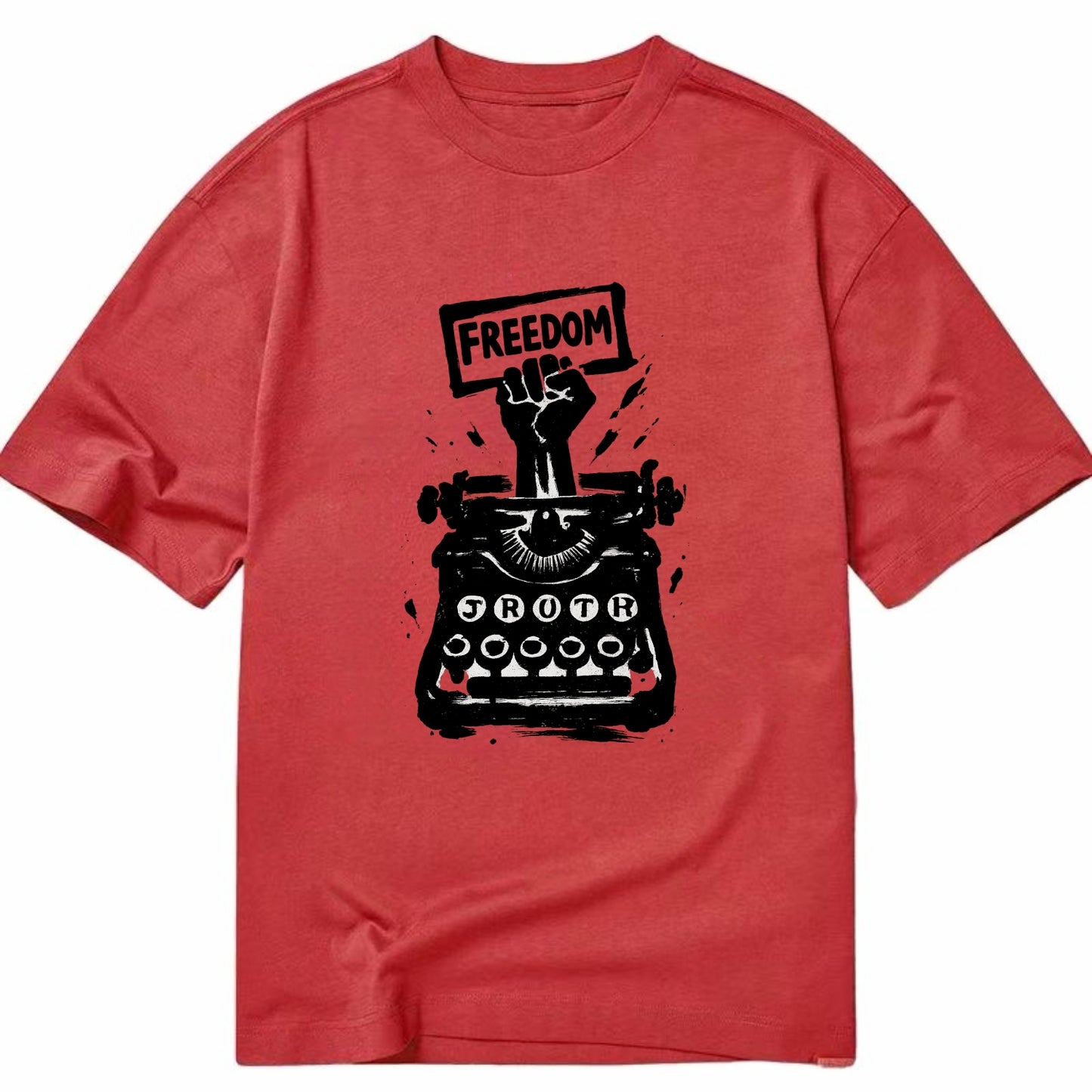 Typewriter keys - journalism and truth ink art - Classic T-shirt - Red
