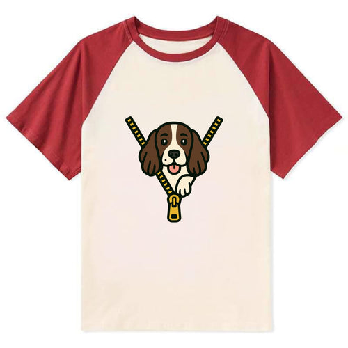 English Springer Spaniel - Contrast Raglan T-shirt