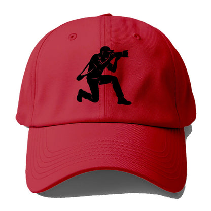 Photographer capturing perfect shot - Baseball Cap - Red
