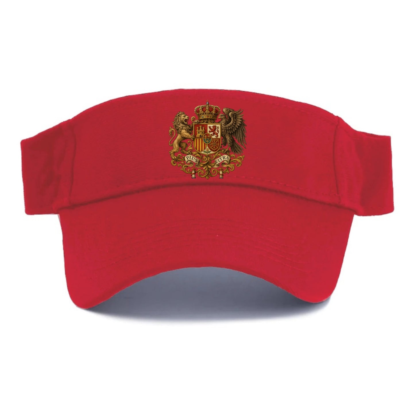 Spain Royal Logo (traditional Corona Real Española, Plus Ultra Banner, Premium Emblem) Visor - Red