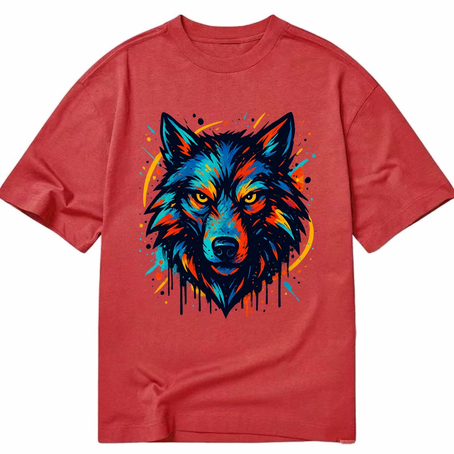 Alpha Wolf Leader  - Classic T-shirt - Red