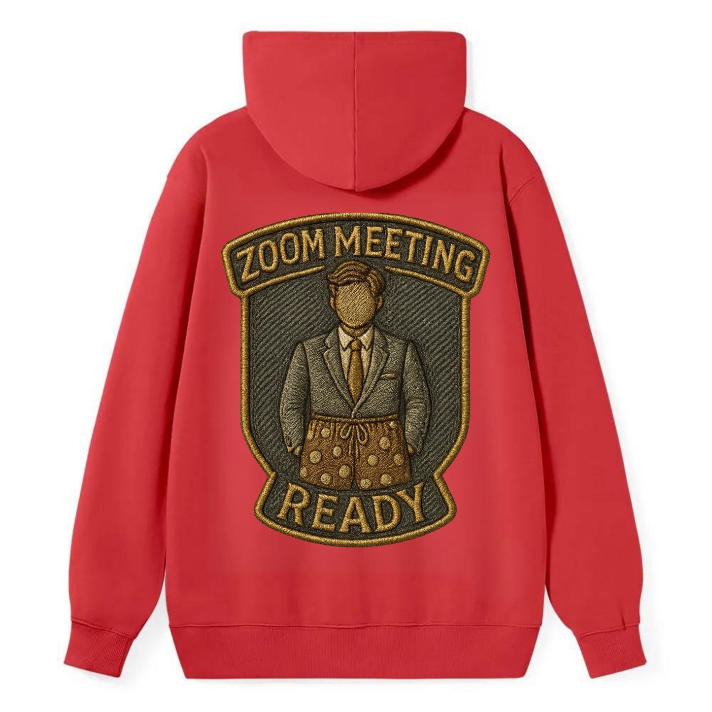 Zoom Meeting Ready  - Classic Pullover Hoodie - Red