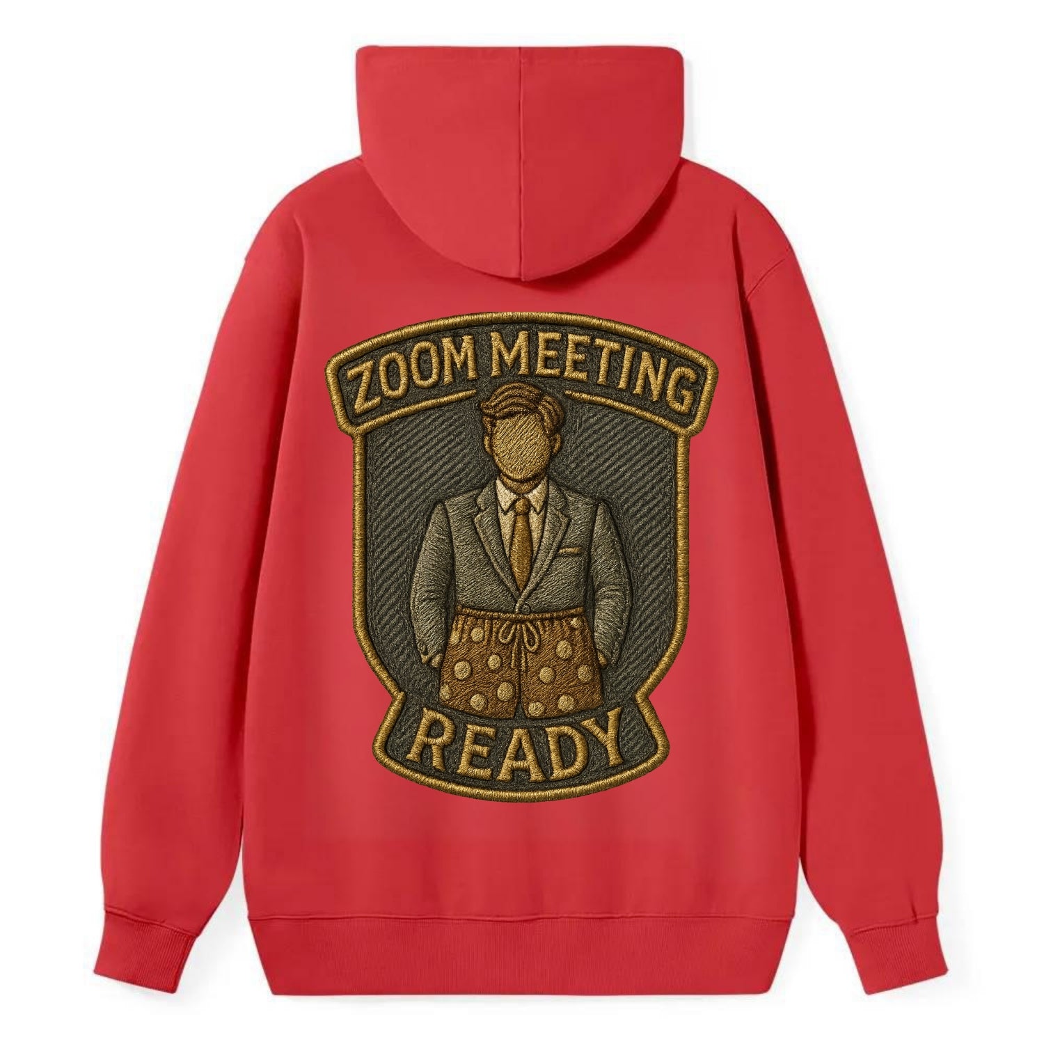 Zoom Meeting Ready  - Classic Pullover Hoodie - Red