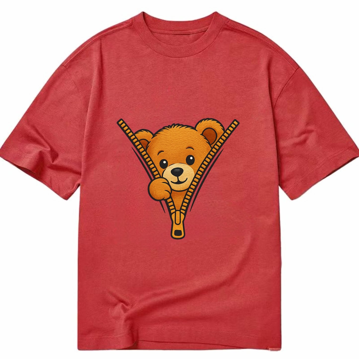 zipper bear - Classic T-shirt - Red