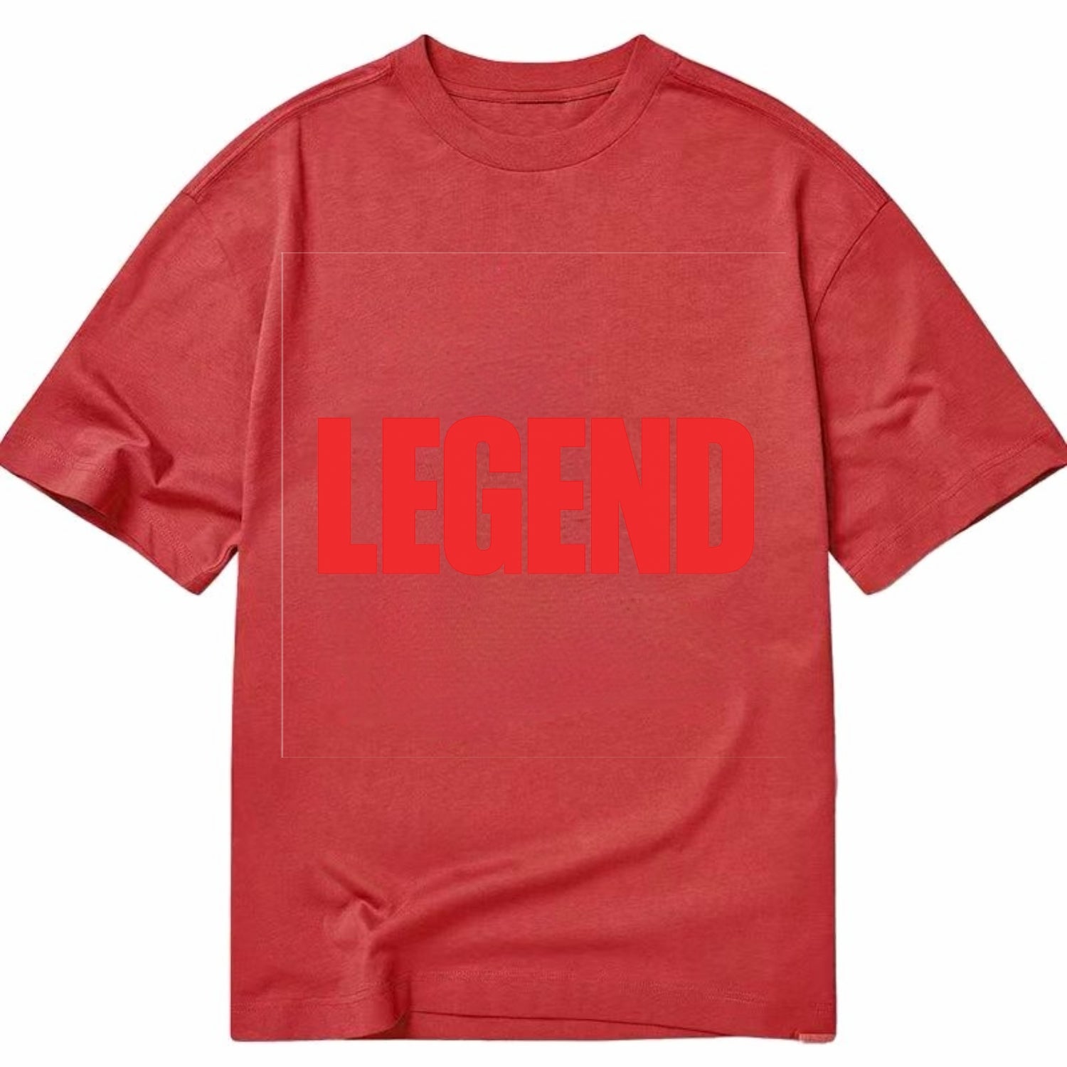 Bold typography design - "LEGEND" - remarkable person, iconic status - Classic T-shirt - Red