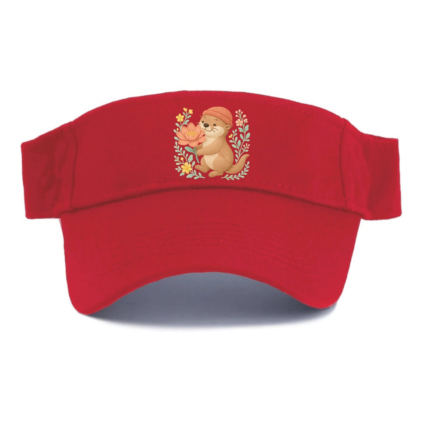 Peach Otter - Visor - Red