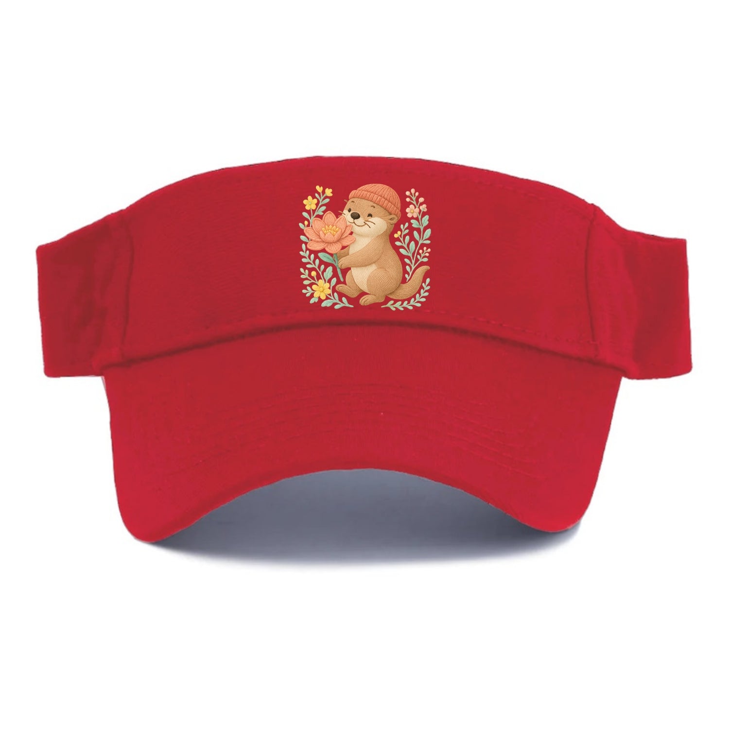 Peach Otter - Visor - Red