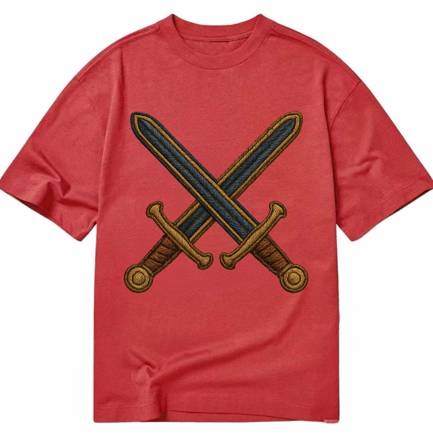 Crossed Swords  - Classic T-shirt - Red