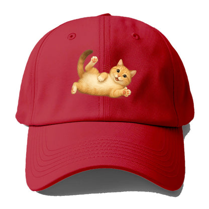 Therapy Cat  - Baseball Cap - Red