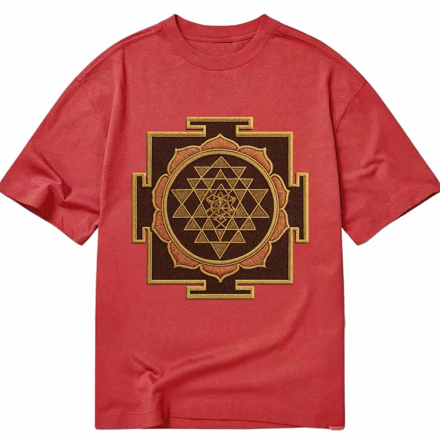 Sri Yantra  - Classic T-shirt - Red