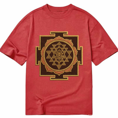 Sri Yantra  - Classic T-shirt - Red