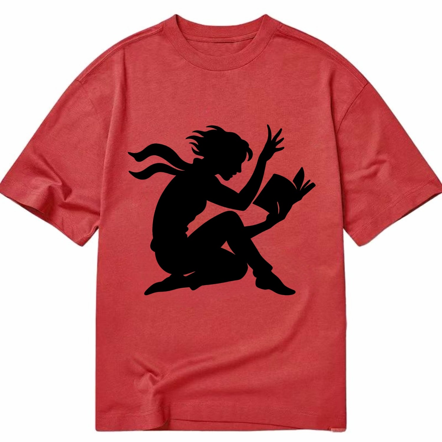 Reader lost in book moment - Classic T-shirt - Red