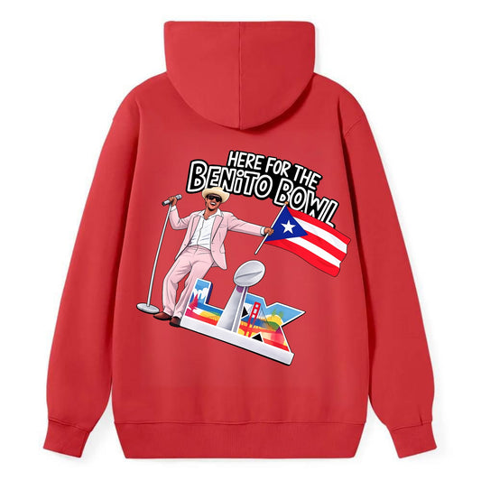 Here For The Bento Bowl - Classic Pullover Hoodie - Red