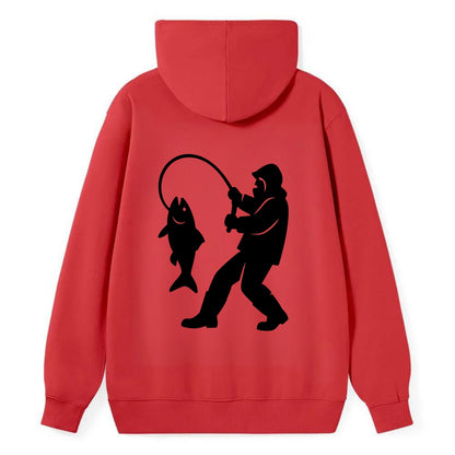 Alaskan fisherman hauling catch - Classic Pullover Hoodie - Red