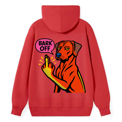 Rhodesian Ridgeback with distinctive ridge on back, athletic muscular paw - Classic Pullover Hoodie - Red