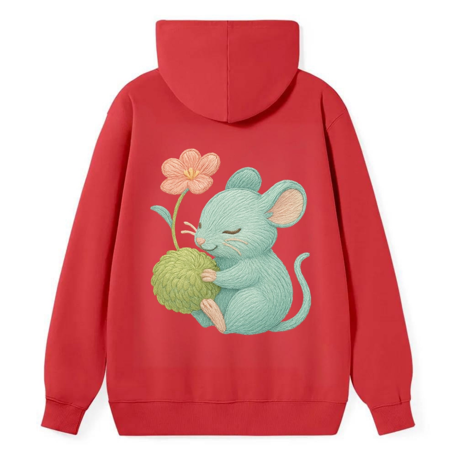 Mint Mouse - Classic Pullover Hoodie - Red