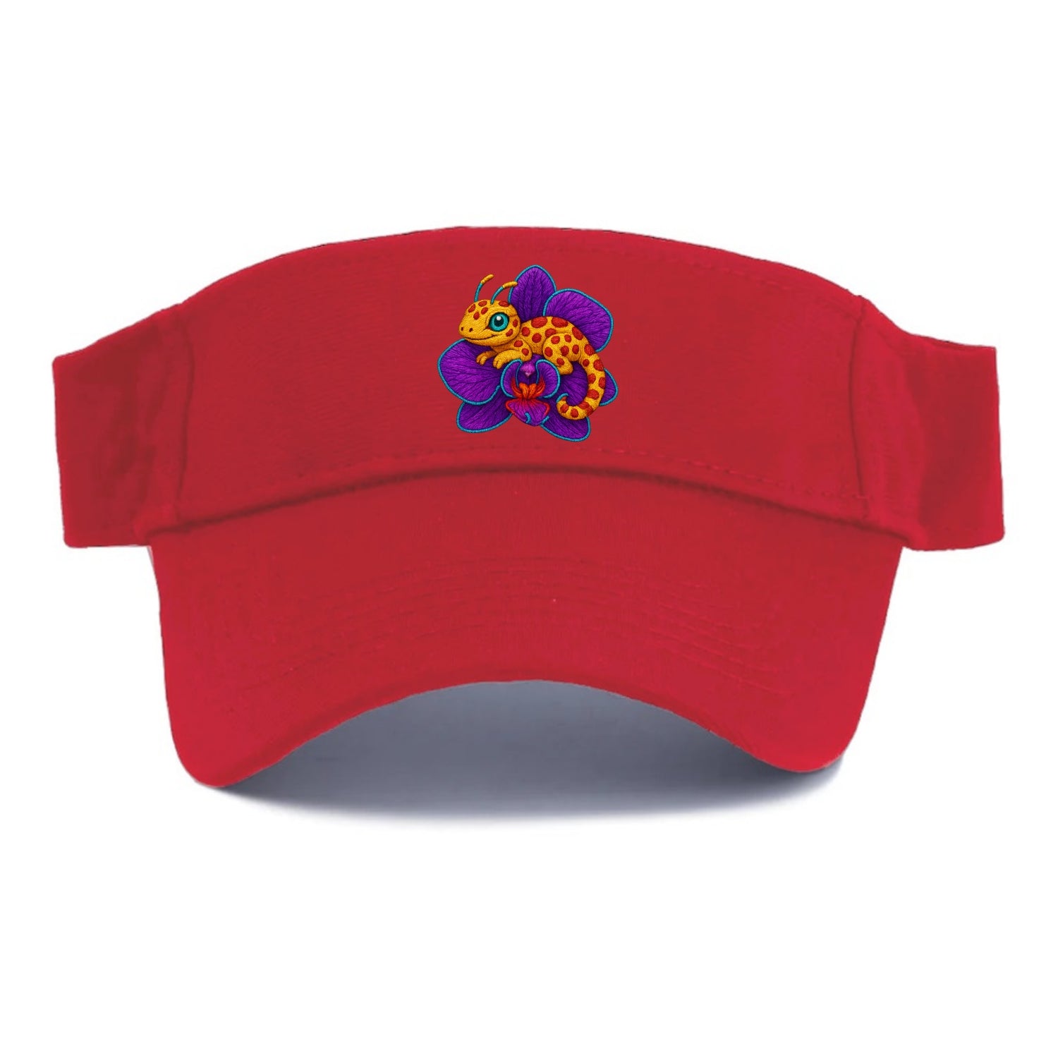 Leopard Orchid - Visor - Red