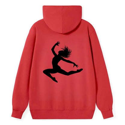 Contemporary dancer leap mid-air - Classic Pullover Hoodie - Red