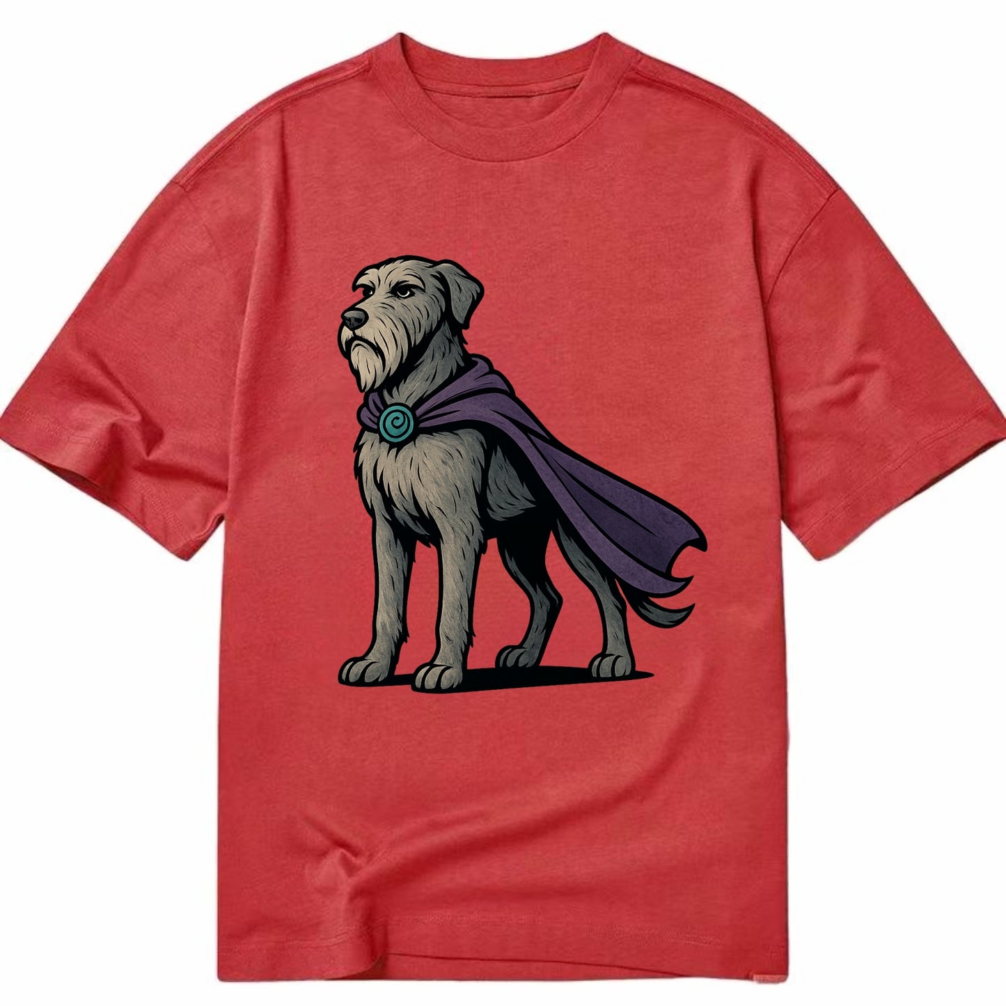 Irish Wolfhound Mystic Hero  - Classic T-shirt - Red