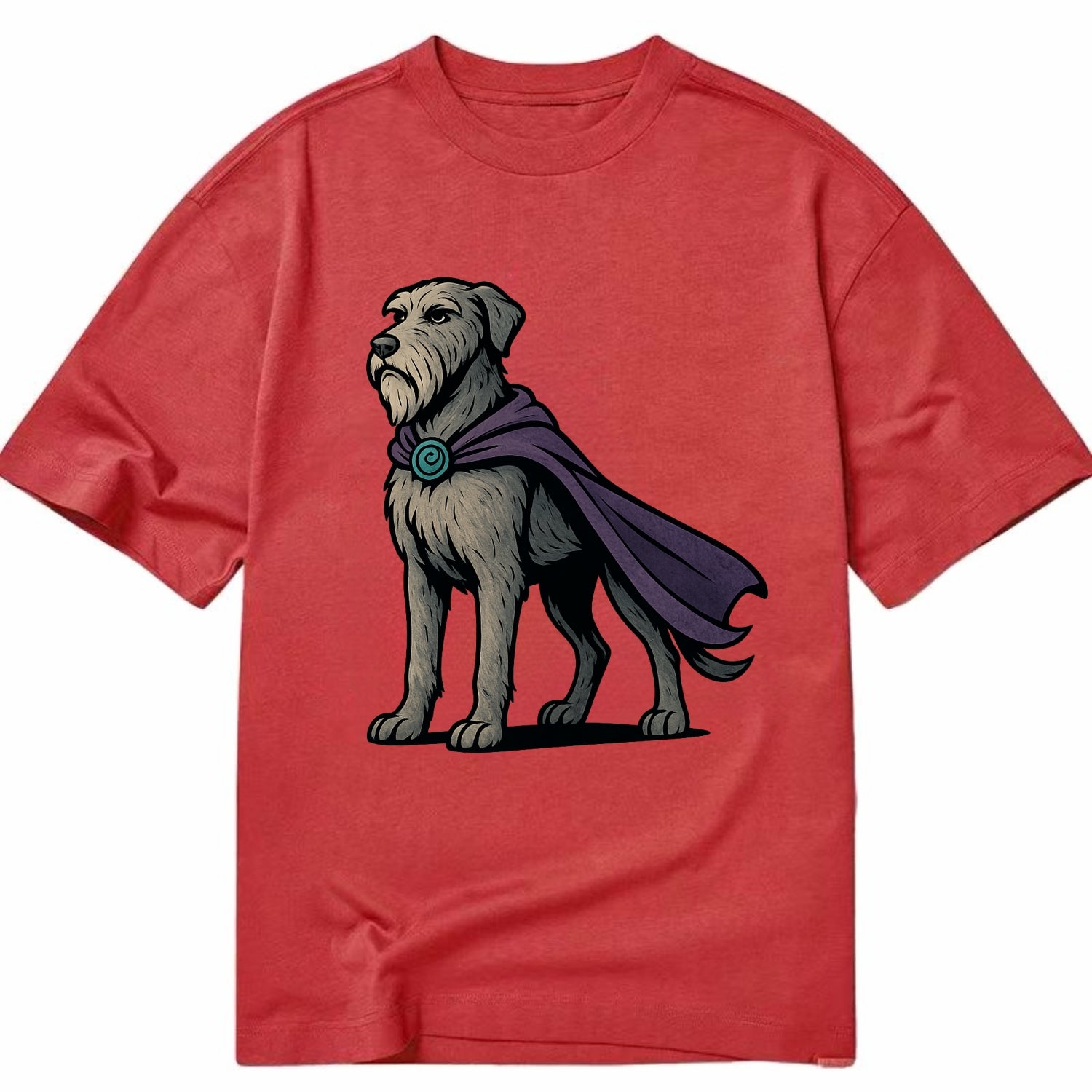 Irish Wolfhound Mystic Hero  - Classic T-shirt - Red