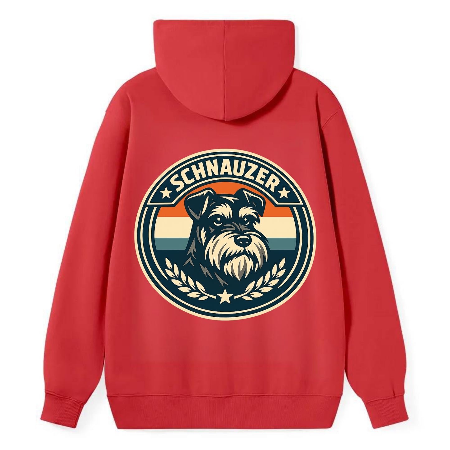 Noble Schnauzer Emblem - Classic Pullover Hoodie - Red