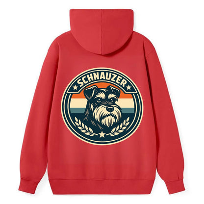 Noble Schnauzer Emblem - Classic Pullover Hoodie - Red