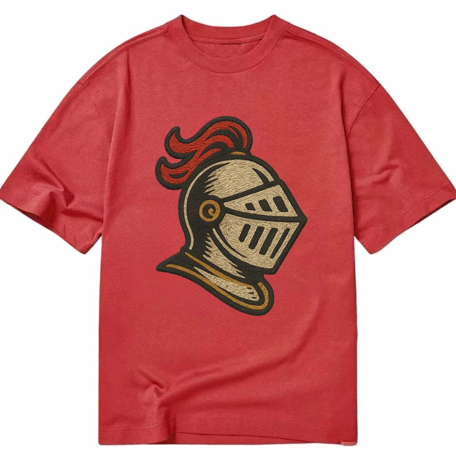 Knight Helmet  - Classic T-shirt - Red