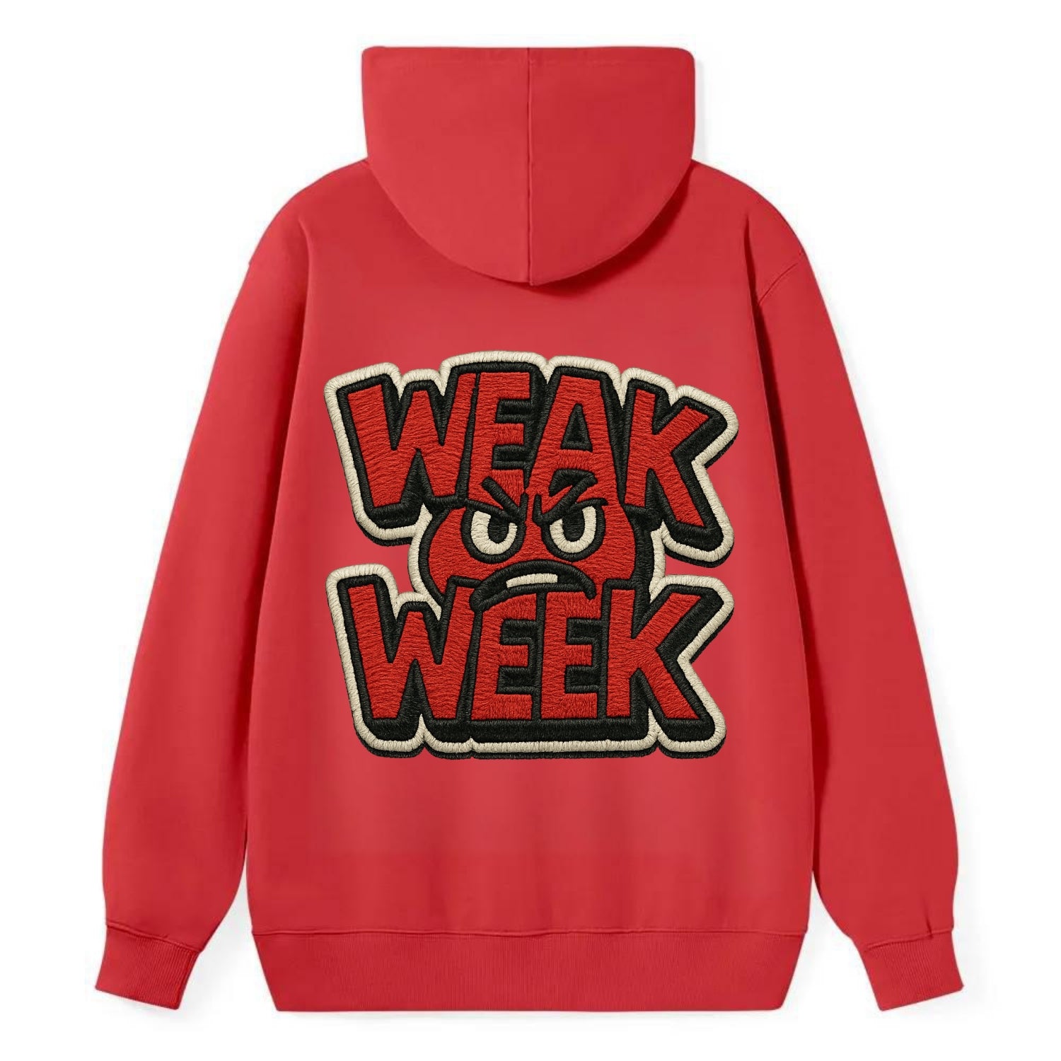 WEAK;WEEK WARRIOR Monday Blue Cap - Classic Pullover Hoodie - Red