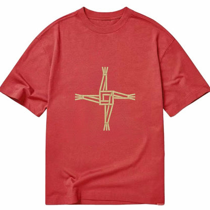 Saint Brigid's Cross  - Classic T-shirt - Red