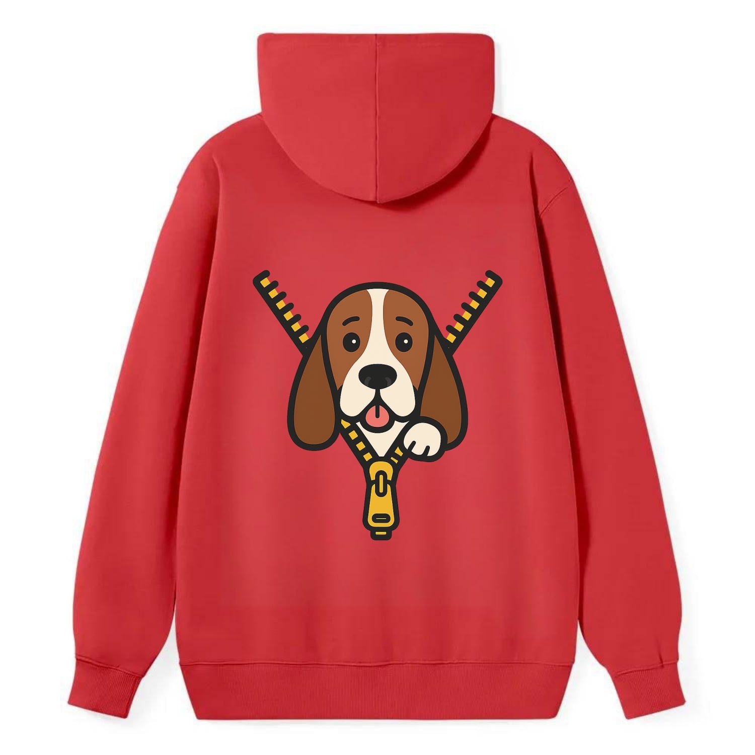 Basset Hound - Classic Pullover Hoodie - Red