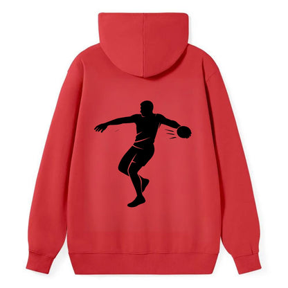 Discus thrower spinning release - Classic Pullover Hoodie - Red