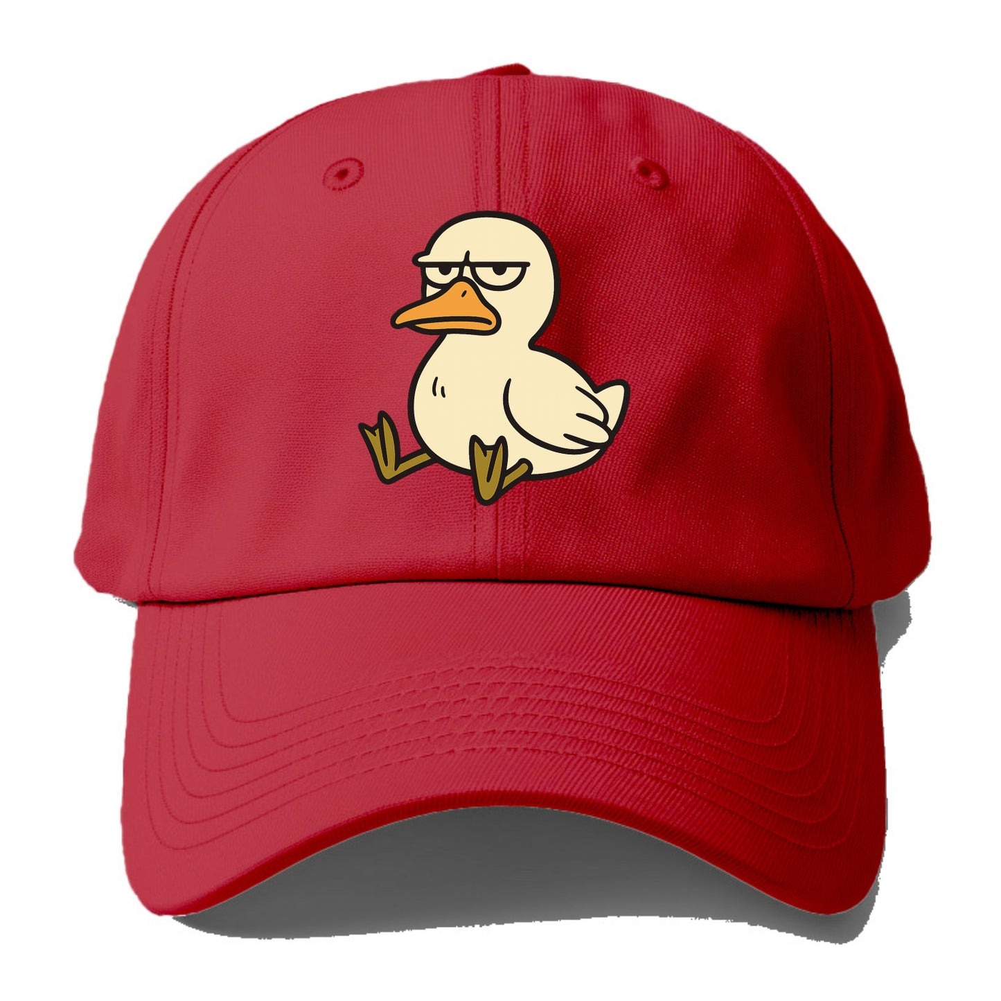 The Duck Judging Silently - Baseball Cap - Red
