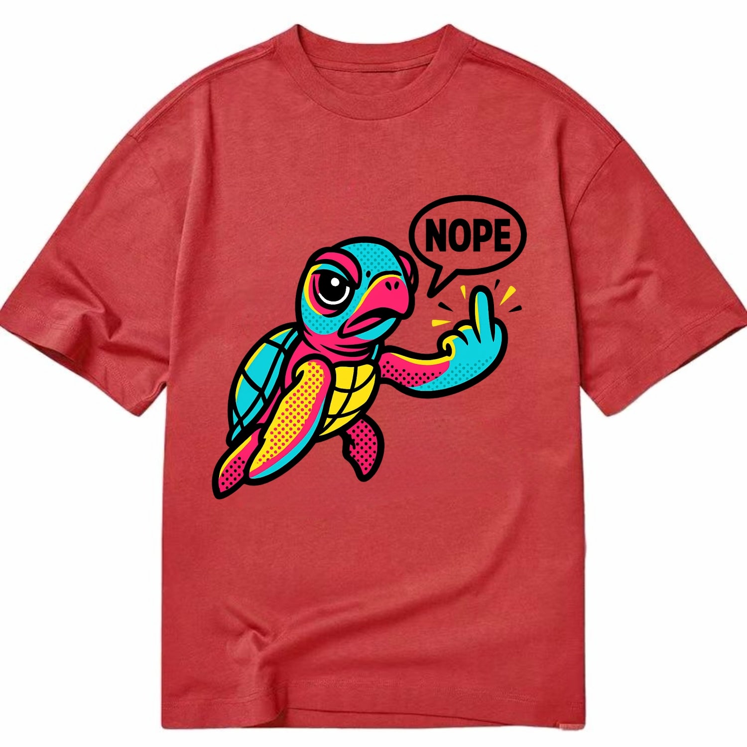 baby sea turtle swimming gracefully, one flipper extended sassily - Classic T-shirt - Red