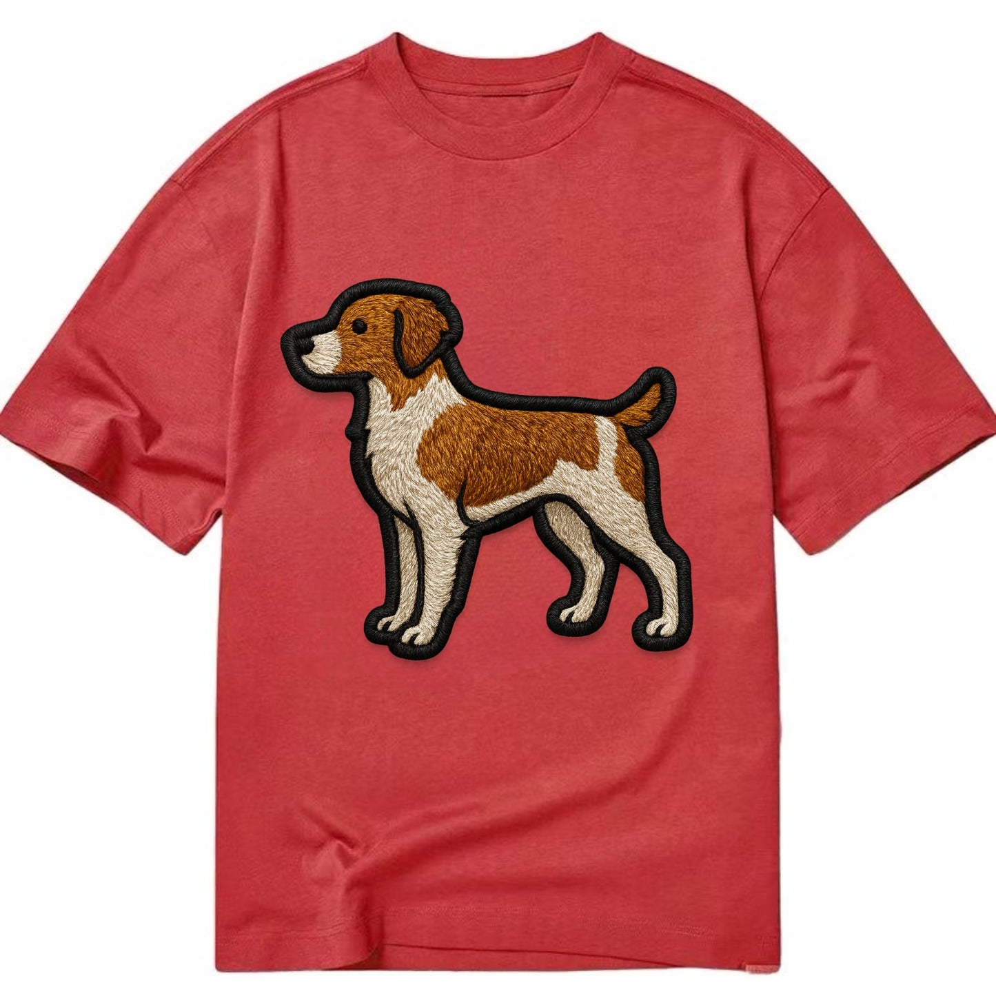 Brittany - Contemporary athletic logo wi - Classic T-shirt - Red