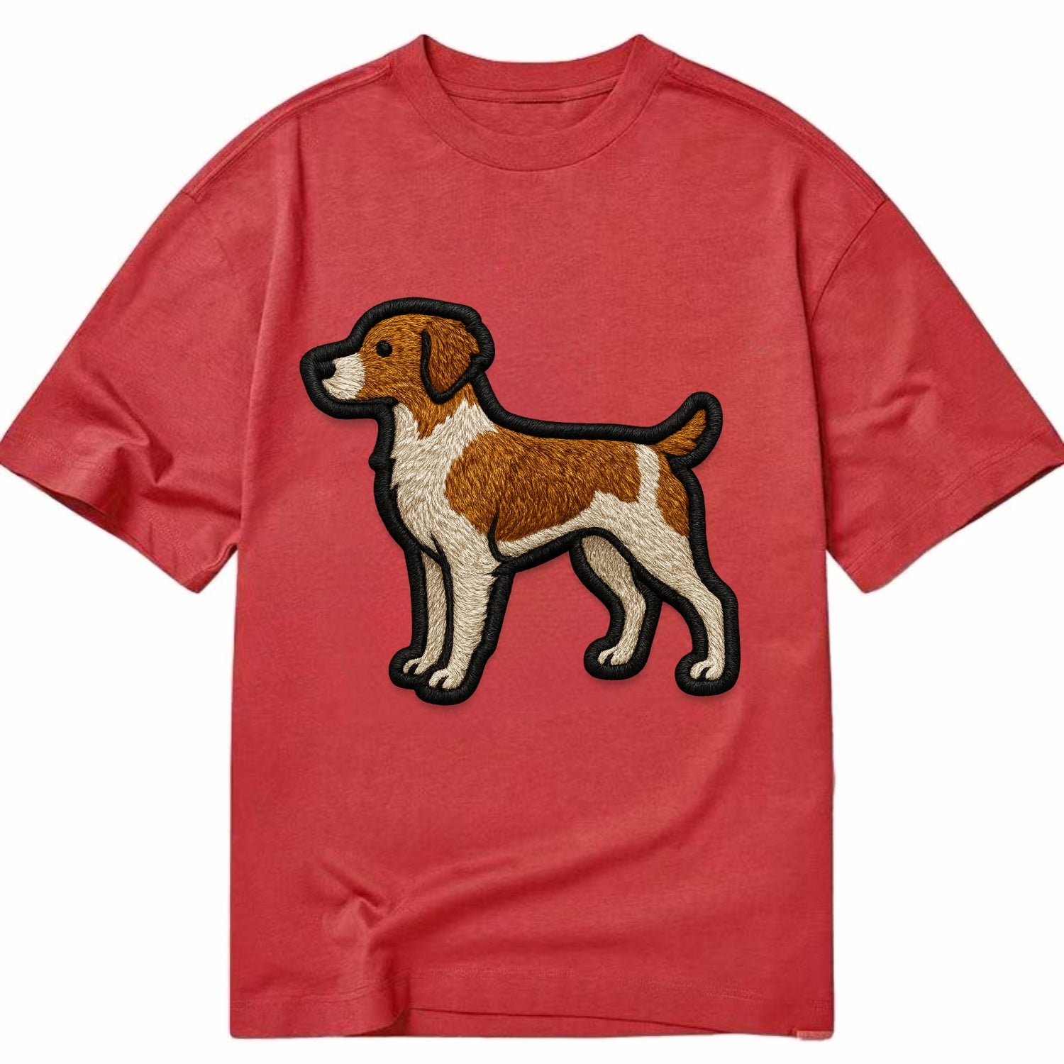 Brittany - Contemporary athletic logo wi - Classic T-shirt - Red