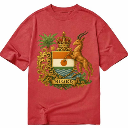 Niger Heritage Badge  - Classic T-shirt - Red