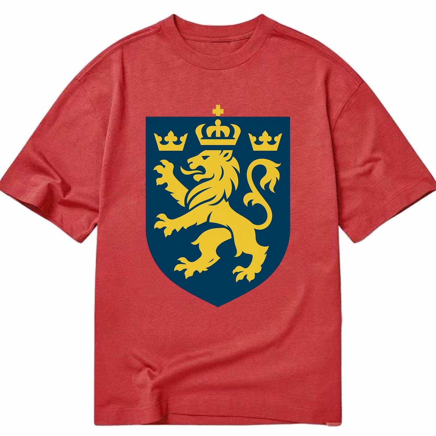 Sweden Three Crowns Emblem  - Classic T-shirt - Red