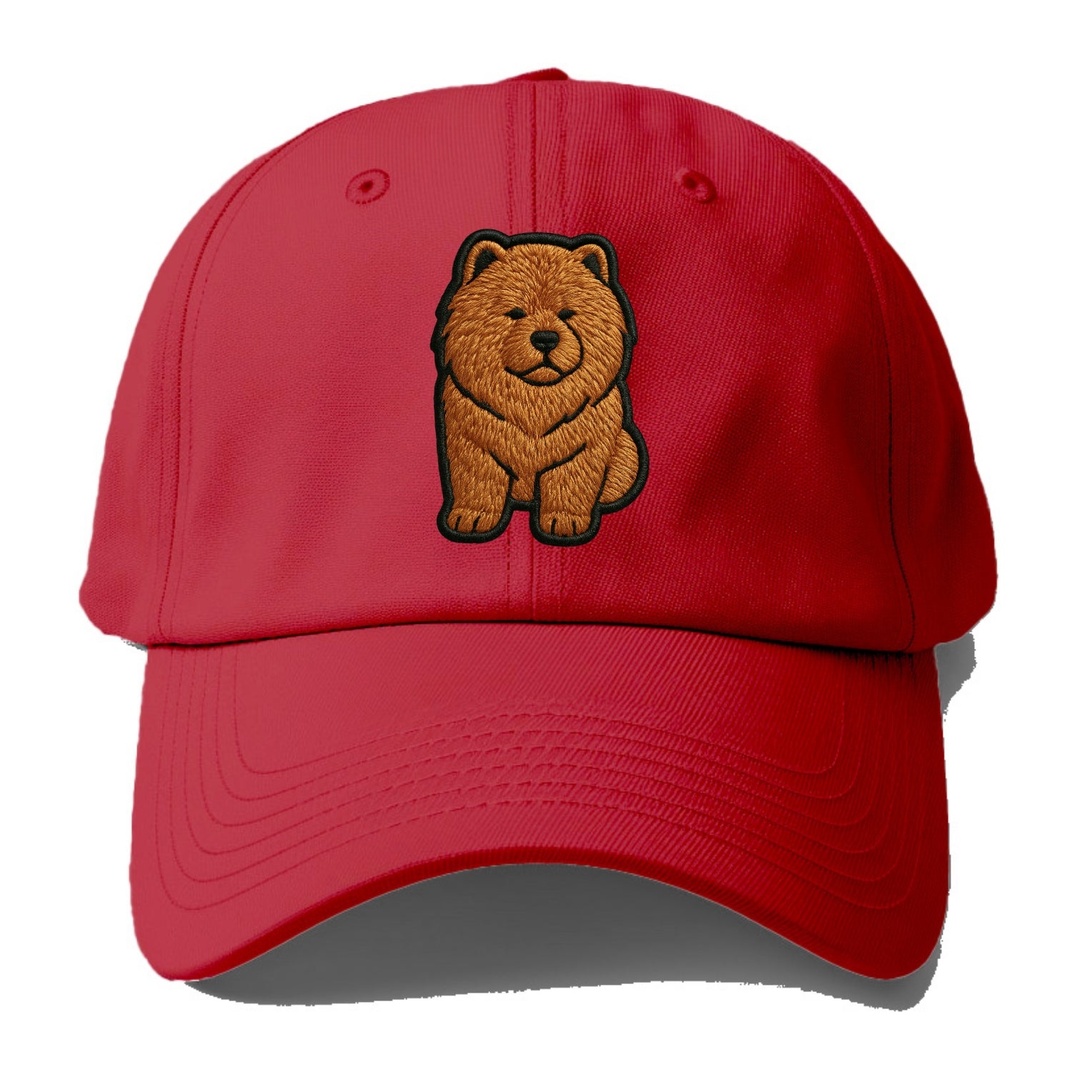Chow Chow - Trendy lion-mane design with - Baseball Cap - Red