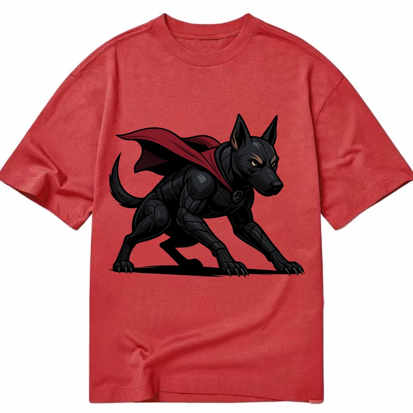 Belgian Malinois Black Panther  - Classic T-shirt - Red