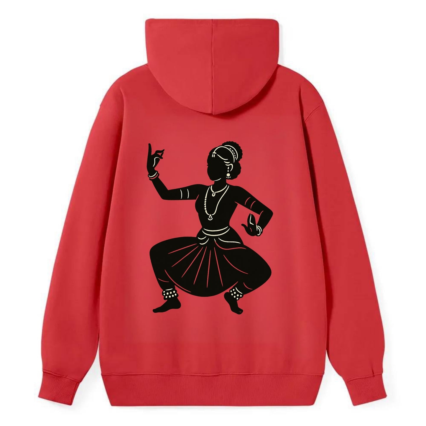 Bharatanatyam classical Indian pose - Classic Pullover Hoodie - Red