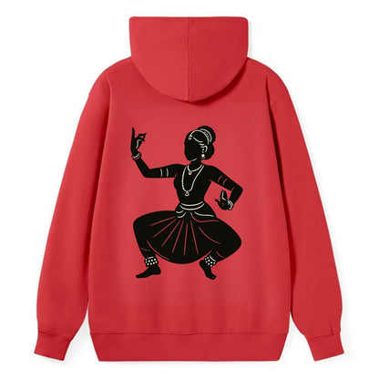 Bharatanatyam classical Indian pose - Classic Pullover Hoodie - Red