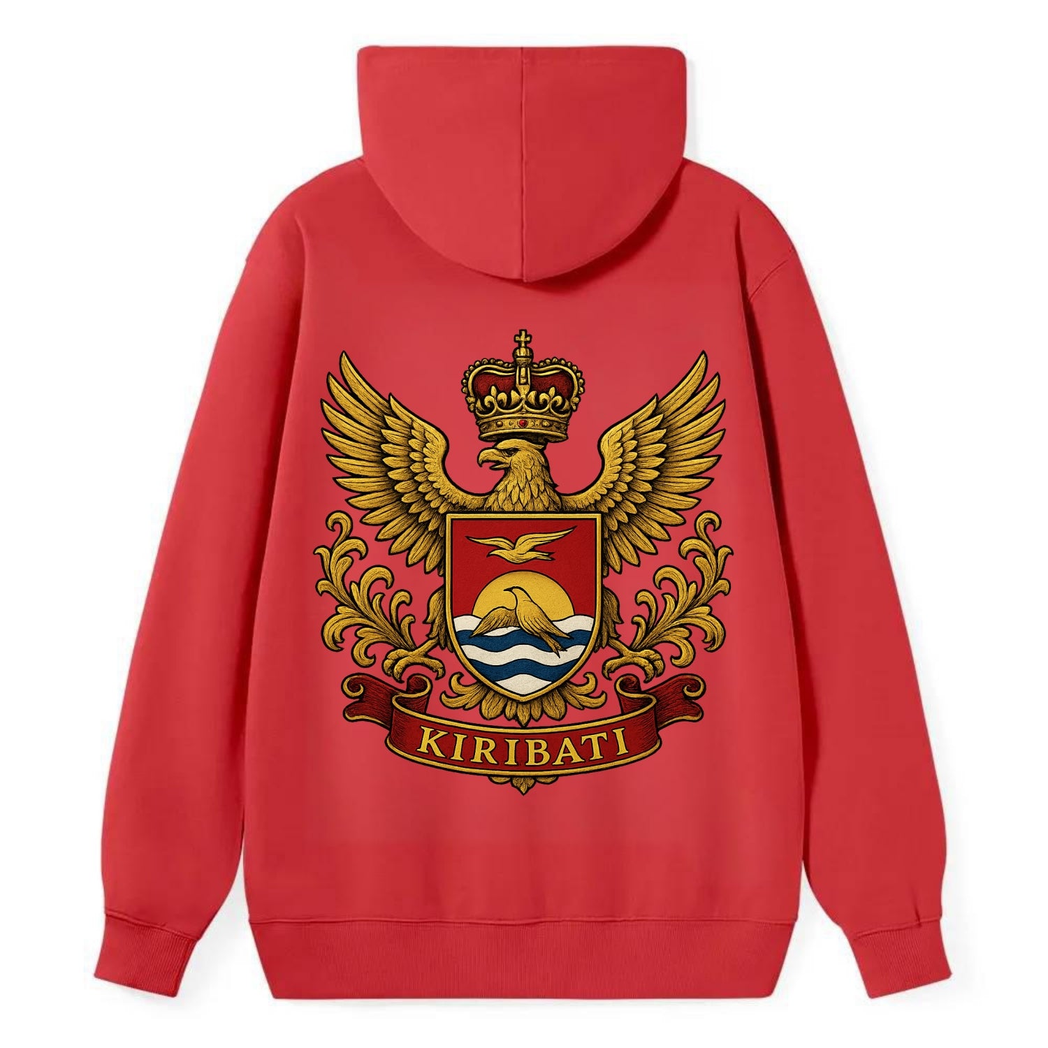Kiribati Heritage Badge  - Classic Pullover Hoodie - Red