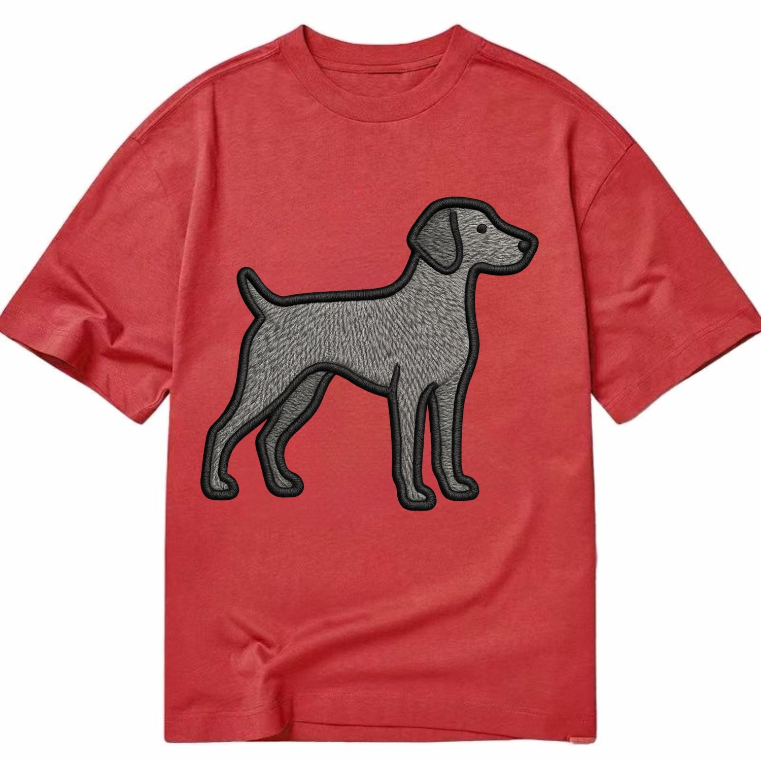 Weimaraner - Trendy gray ghost design wi - Classic T-shirt - Red