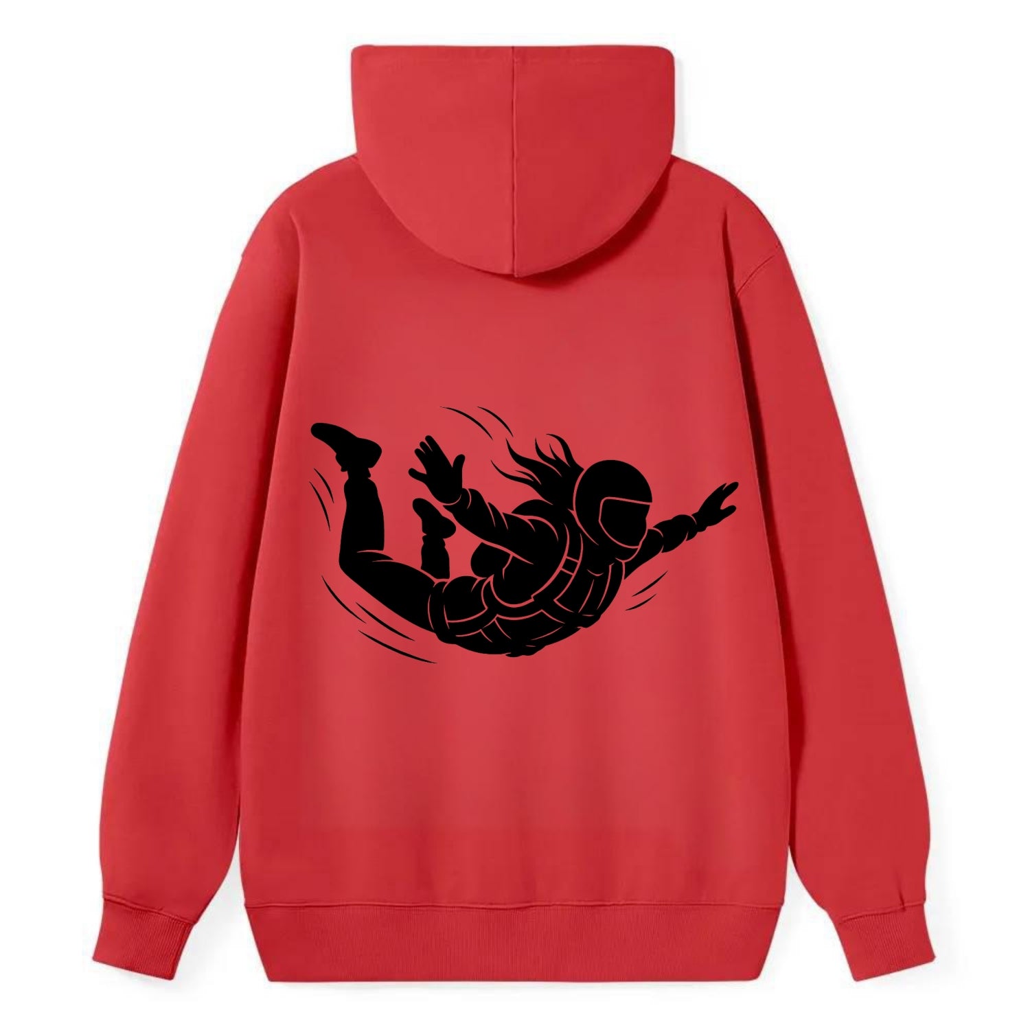 Skydiver free-fall position - Classic Pullover Hoodie - Red
