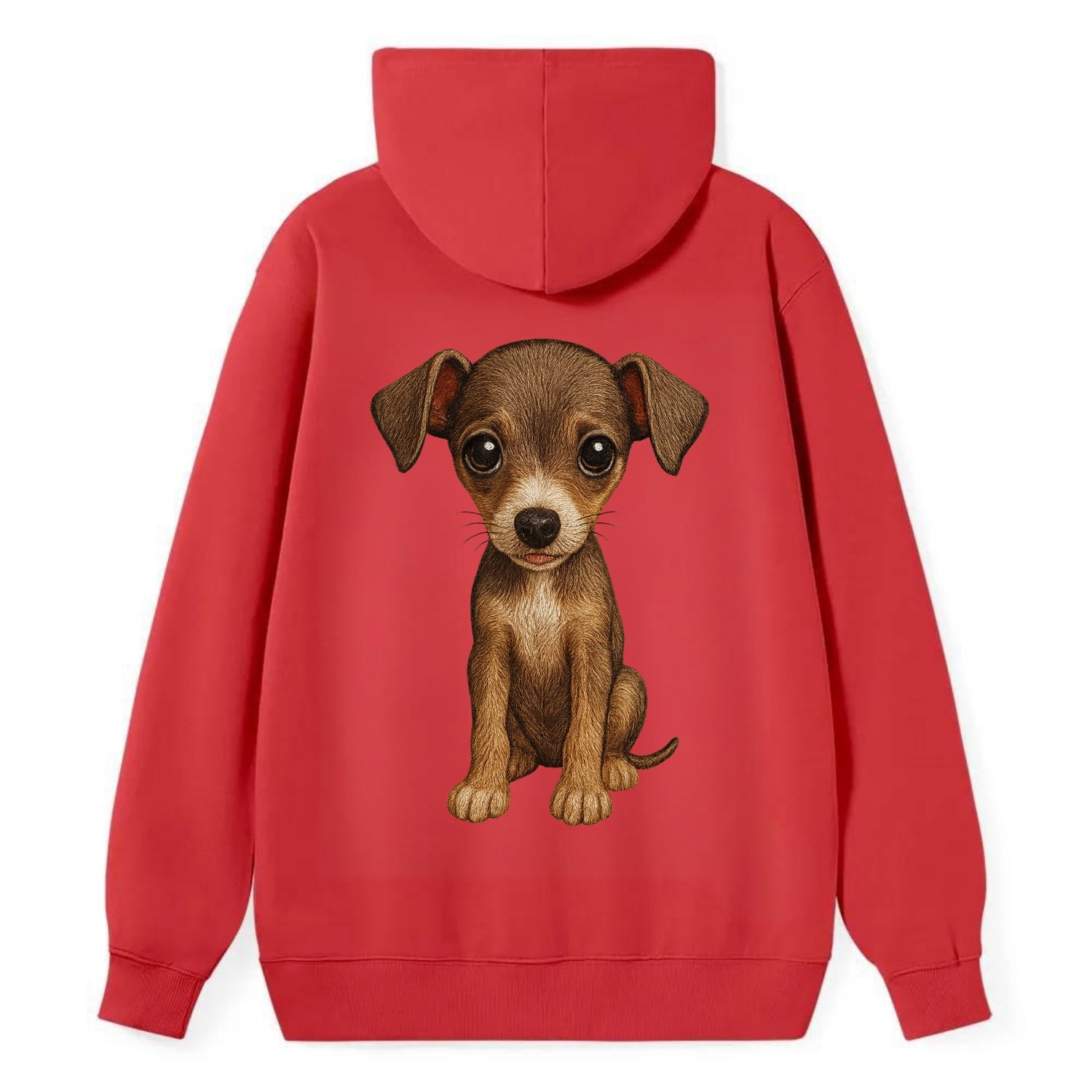 Baby Italian Greyhound Puppy - sleek tiny body, long legs, gentle eyes, - Classic Pullover Hoodie - Red