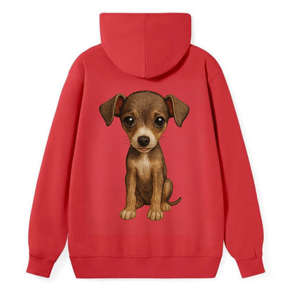 Baby Italian Greyhound Puppy - sleek tiny body, long legs, gentle eyes, - Classic Pullover Hoodie - Red