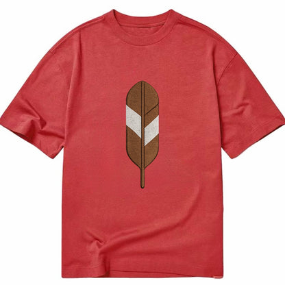 Eagle Feather  - Classic T-shirt - Red